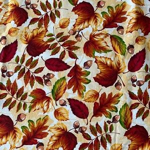 Autumn Leaf Patterned 60x104 Oblong Tablecloth